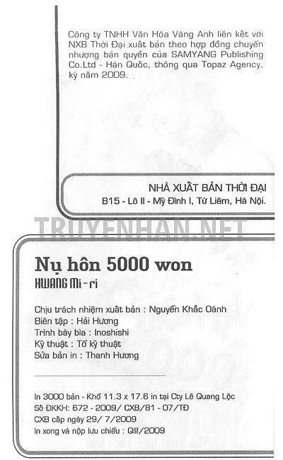 Nụ Hôn 5000 Won Chapter 33 - Trang 2