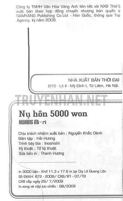 Nụ Hôn 5000 Won Chapter 17 - Trang 2