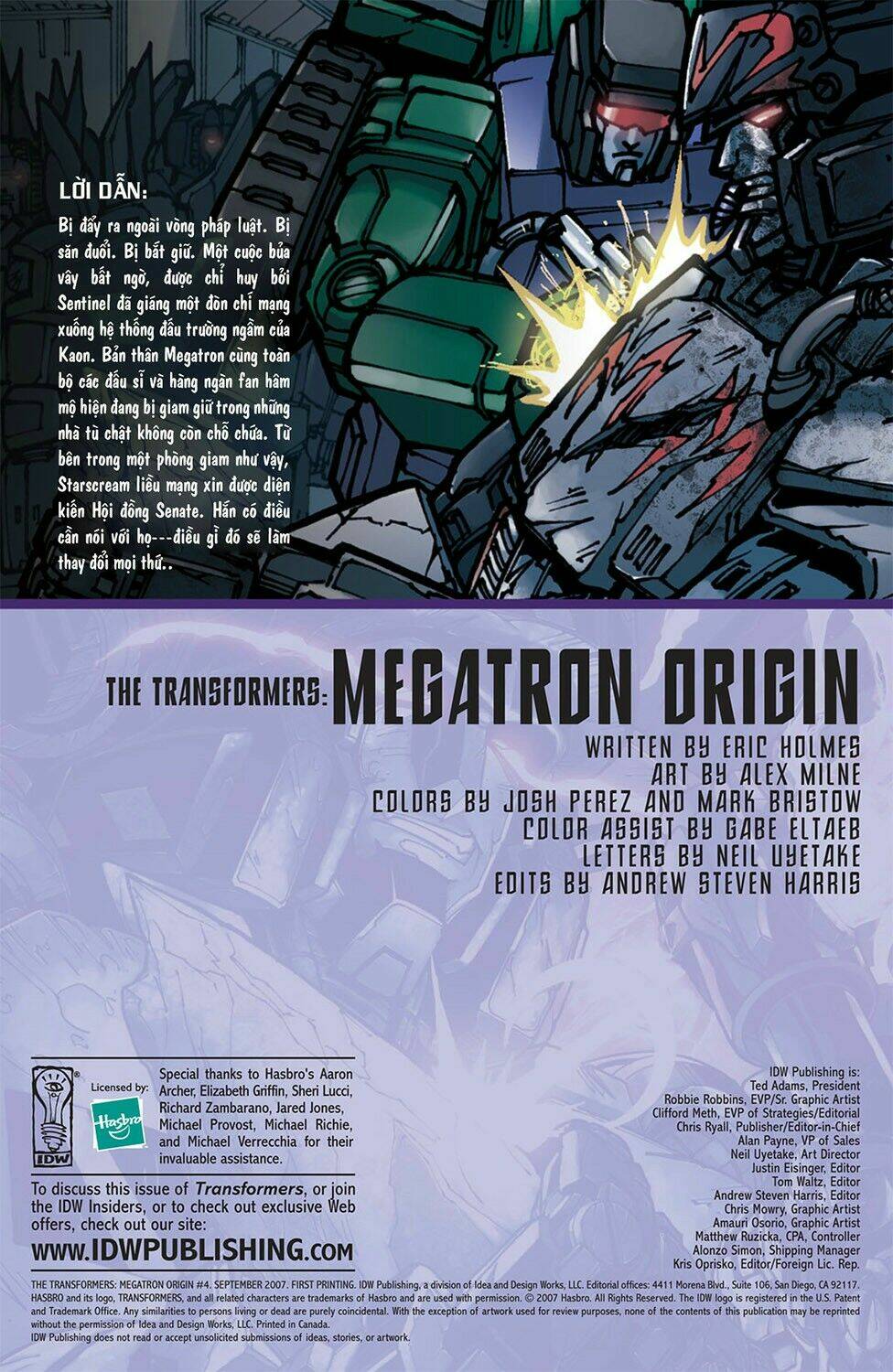 The Transformers: Megatron Origin Chapter 4 - Trang 2