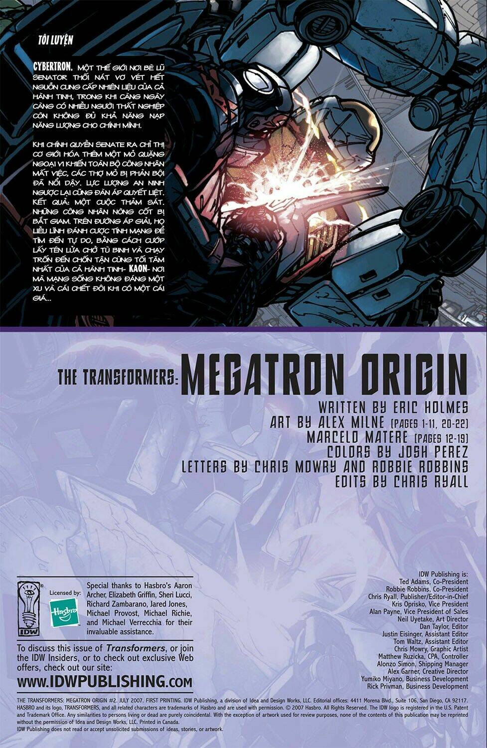 The Transformers: Megatron Origin Chapter 2 - Trang 2