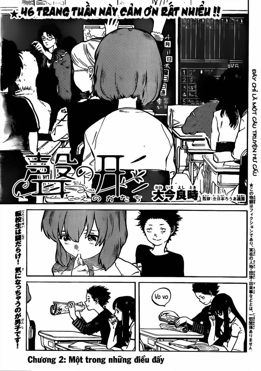 Koe No Katachi Chapter 2 - Trang 2