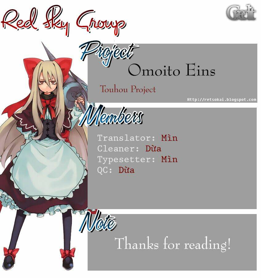 Touhou – Omoito Chapter 1 - Trang 2