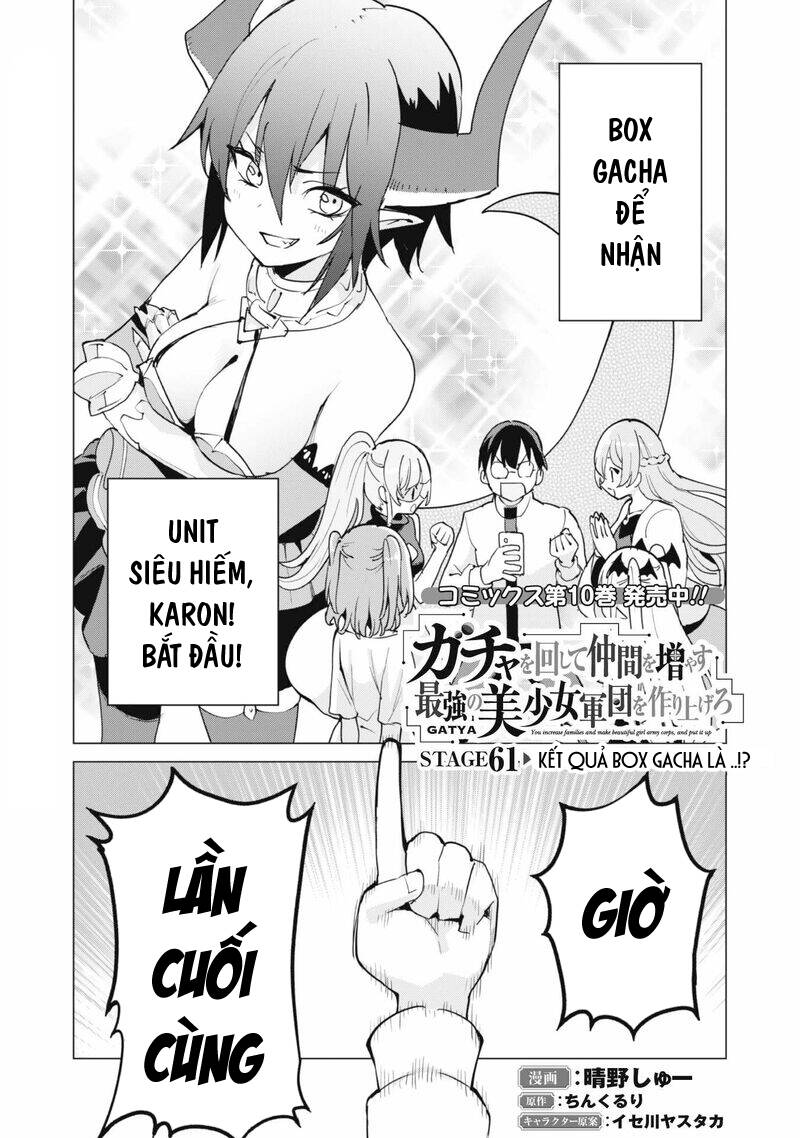 Gacha Wo Mawashite Nakama Wo Fuyasu Saikyou No Bishoujo Gundan Wo Tsukuriagero Chapter 61 - Trang 2