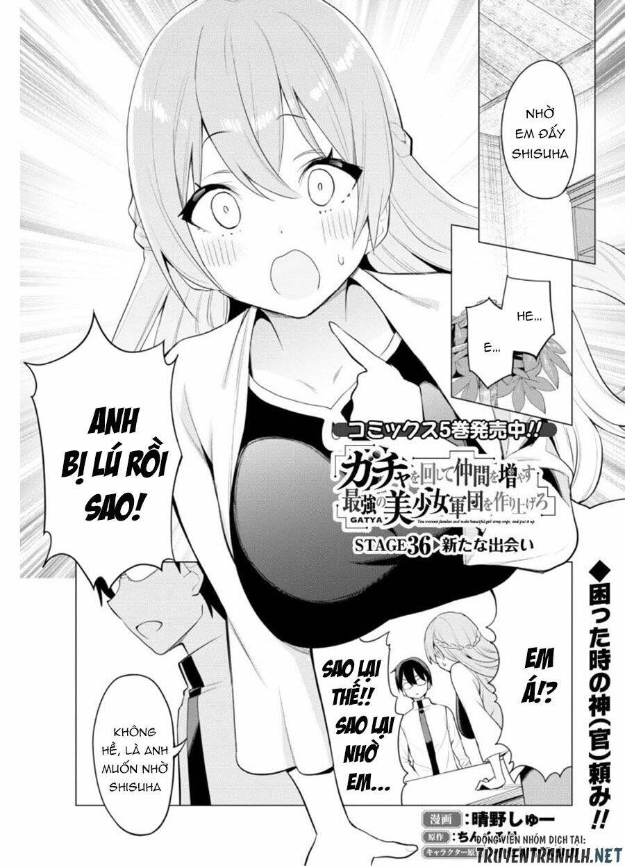 Gacha Wo Mawashite Nakama Wo Fuyasu Saikyou No Bishoujo Gundan Wo Tsukuriagero Chapter 36 - Trang 2