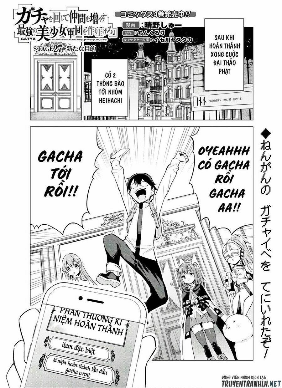 Gacha Wo Mawashite Nakama Wo Fuyasu Saikyou No Bishoujo Gundan Wo Tsukuriagero Chapter 27 - Trang 2