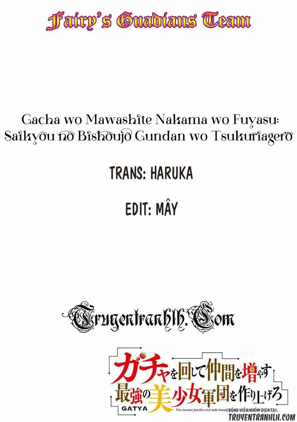 Gacha Wo Mawashite Nakama Wo Fuyasu Saikyou No Bishoujo Gundan Wo Tsukuriagero Chapter 5 - Trang 2