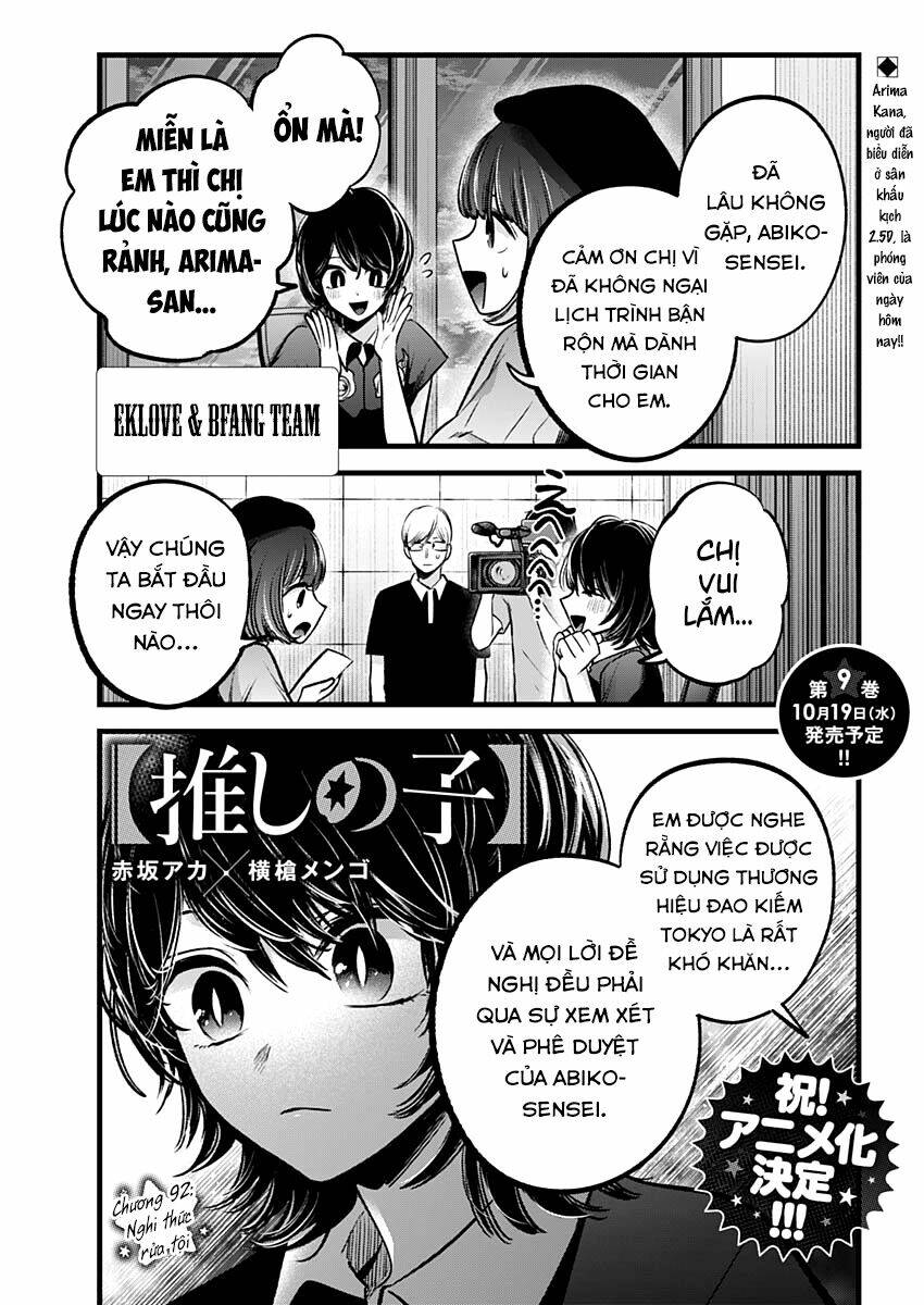 Oshi No Ko Chapter 92 - Trang 2