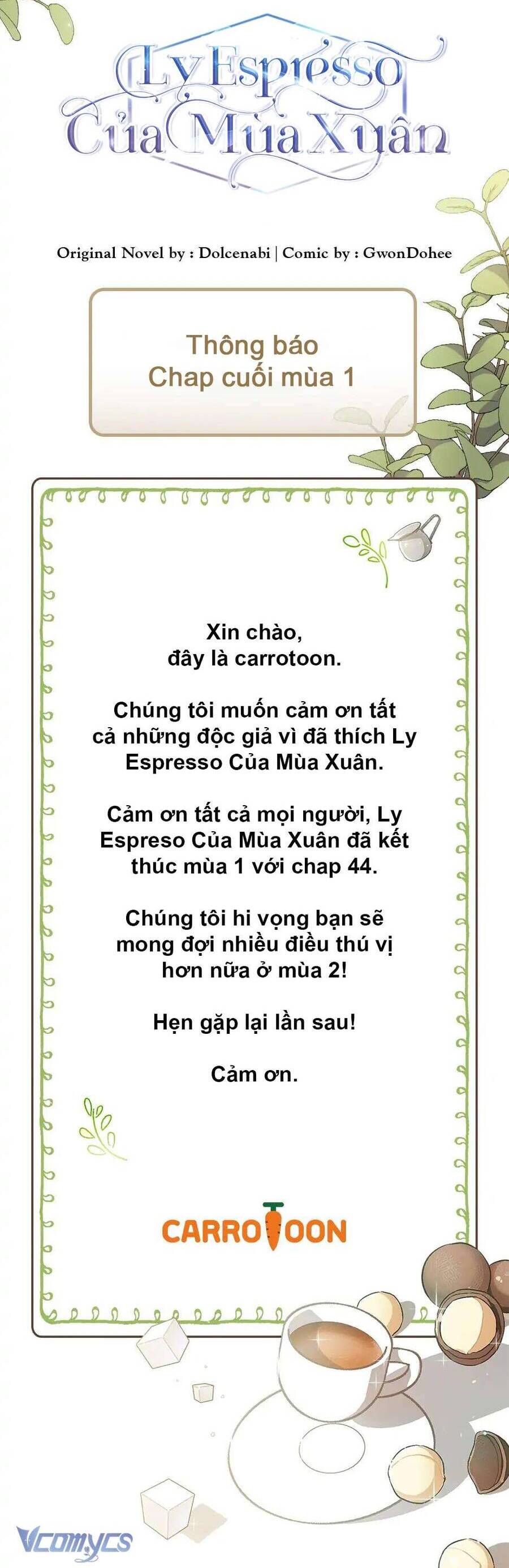 Mùa Xuân Của Espresso Chapter 44 - Trang 2