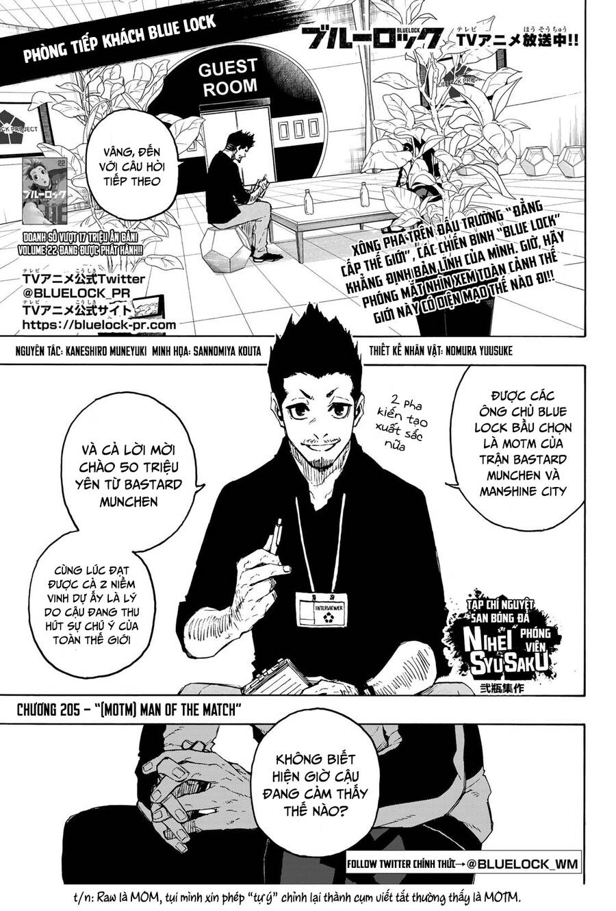 Blue Lock Chapter 205 - Trang 2