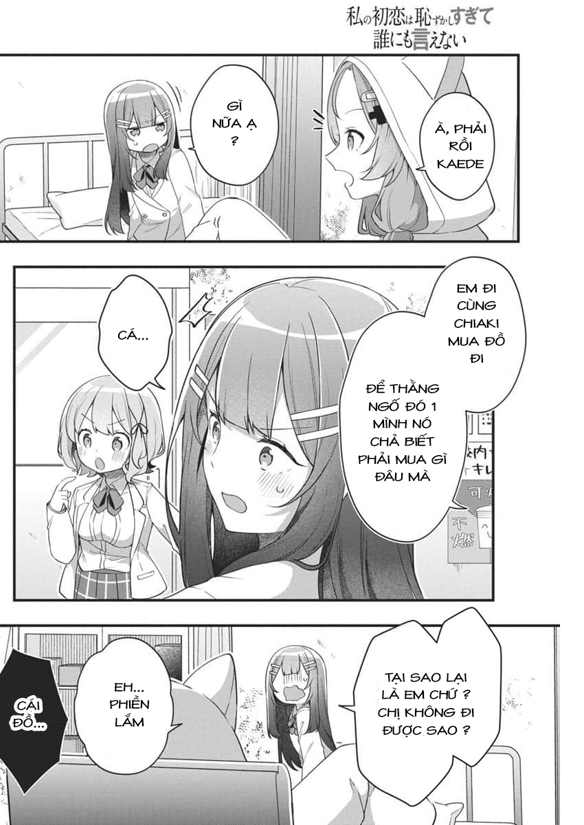 Watashi No Hatsukoi Wa Hazukashisugite Dare Ni Mo Ienai Chapter 4 - Trang 2