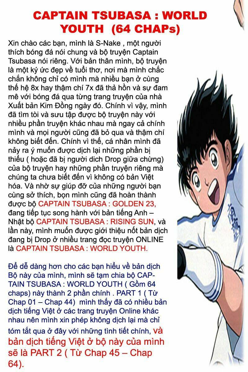 Captain Tsubasa : World Youth (Part 2) Chapter 1 - Trang 2