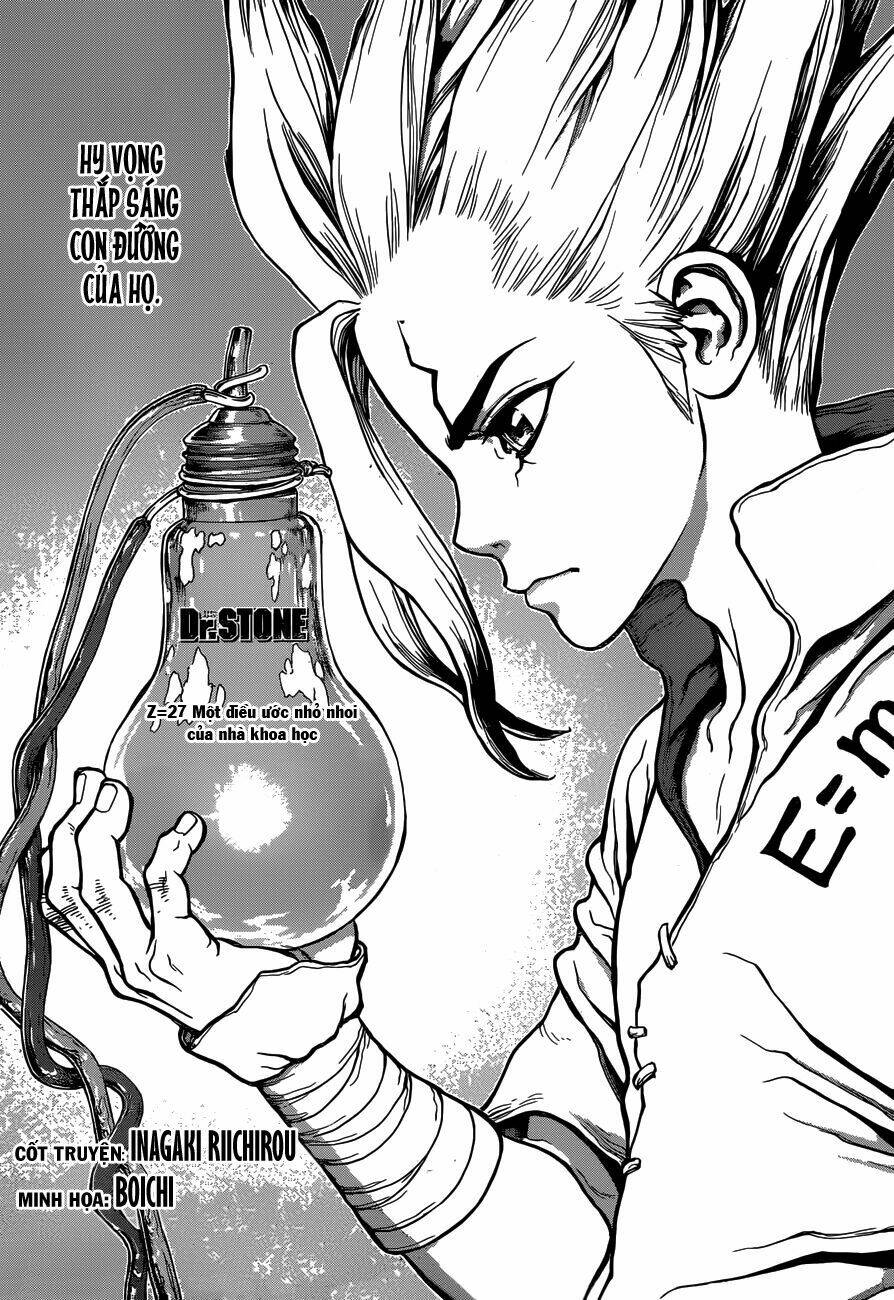 Dr.Stone – Hồi Sinh Thế Giới Chapter 27 - Trang 2