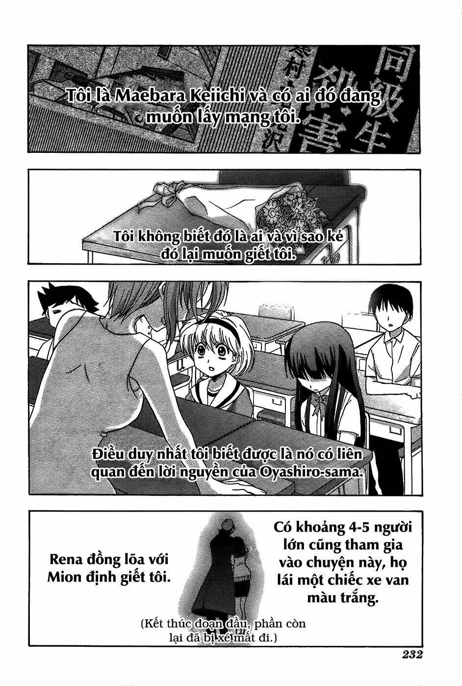 Higurashi No Naku Koro Ni – Onikakushi-Hen Chapter 9 - Trang 2