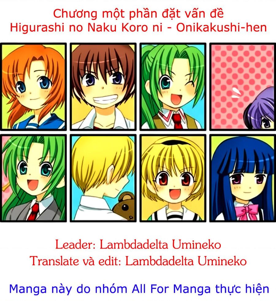 Higurashi No Naku Koro Ni – Onikakushi-Hen Chapter 7 - Trang 2