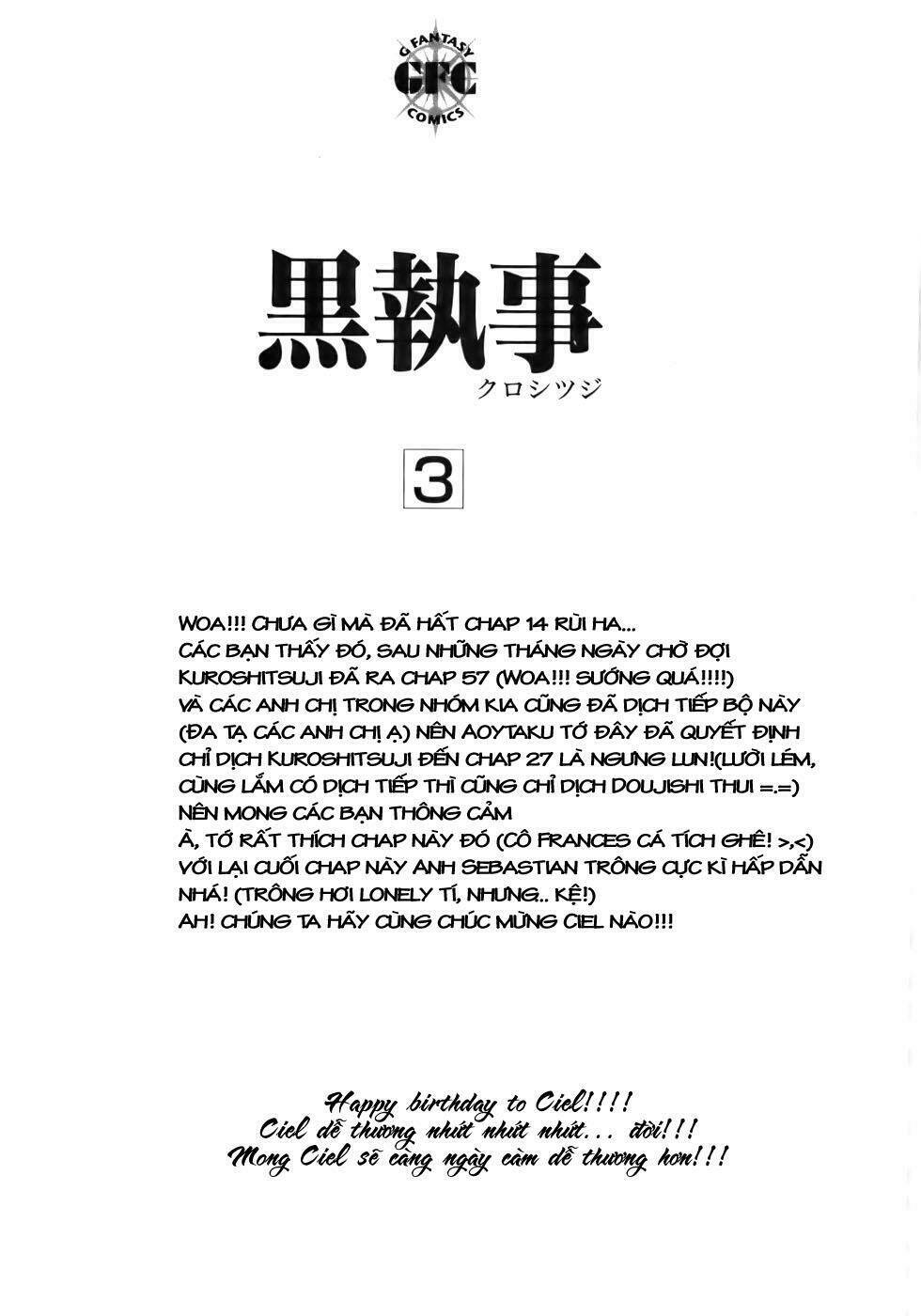 Hắc Quản Gia Chapter 14 - Trang 2