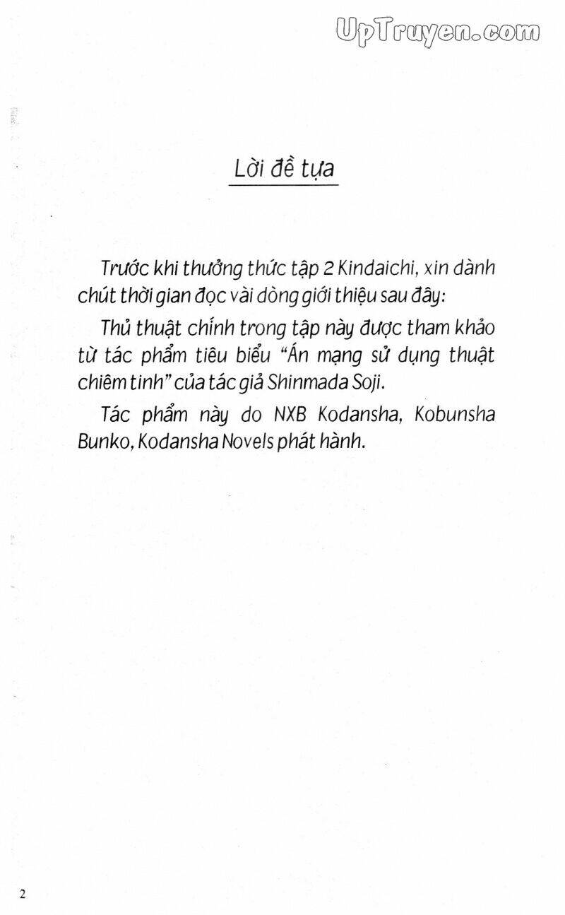 Thám Tử Kindaichi (Bản Đẹp) Chapter 2 - Trang 2