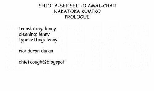 Shiota-Sensei To Amai-Chan Chapter 0 - Trang 2