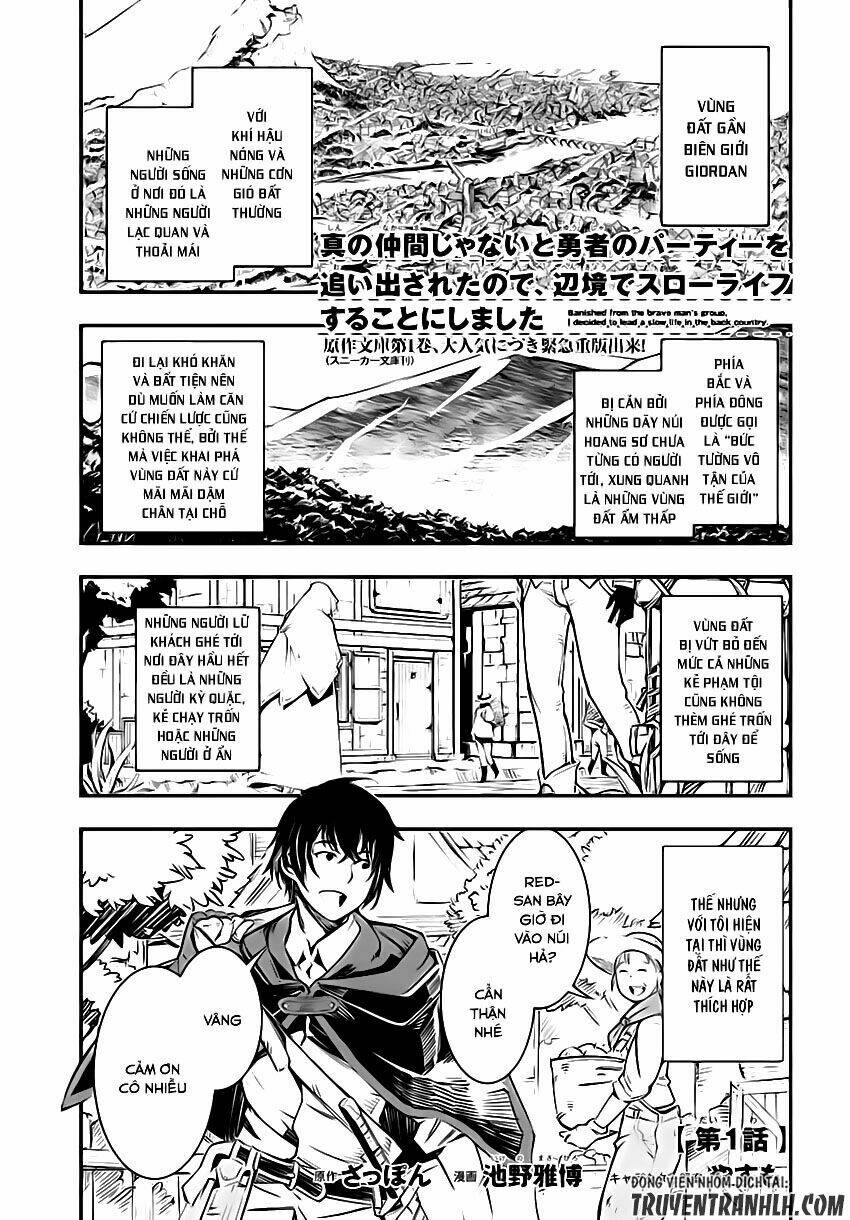 Shin No Nakama Janai To Yuusha No Party Wo Oidasareta No De, Henkyou De Slow Life Suru Koto Ni Shima Chapter 2 - Trang 2