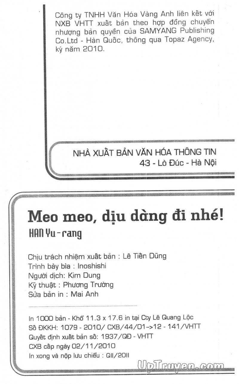 Meo Meo Dịu Dàng Đi Nhé Chapter 11 - Trang 2