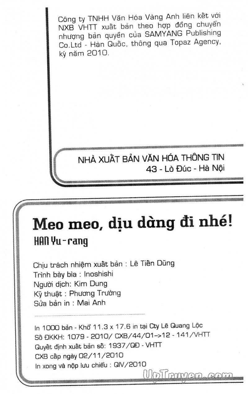 Meo Meo Dịu Dàng Đi Nhé Chapter 3 - Trang 2