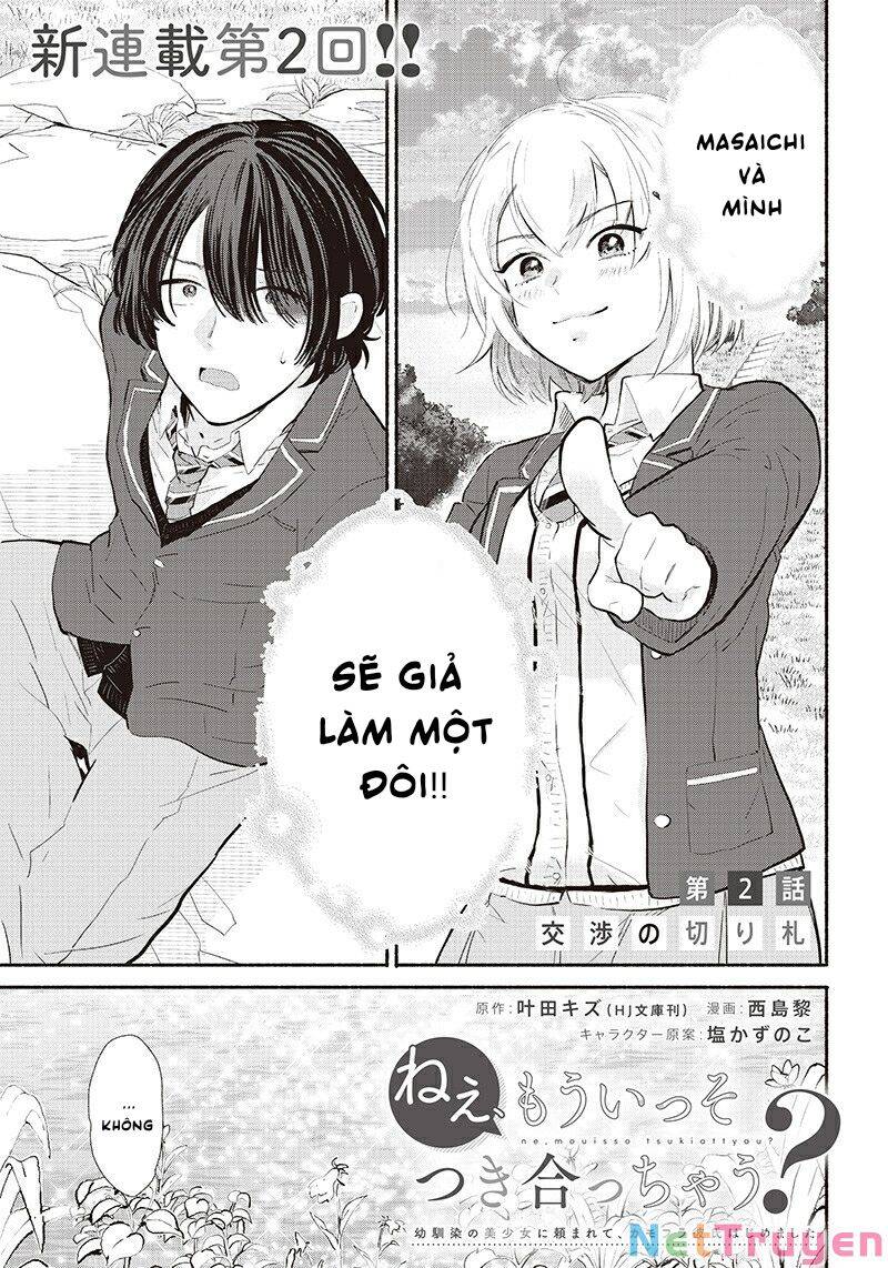 Nee, Mou Isso Tsukiacchau? Osananajimi No Bishoujo Ni Tanomarete, Camo Kareshi Hajimemashita Chapter 2 - Trang 2