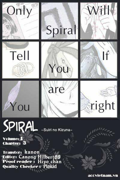 Spiral: Suiri No Kizuna Chapter 3 - Trang 2