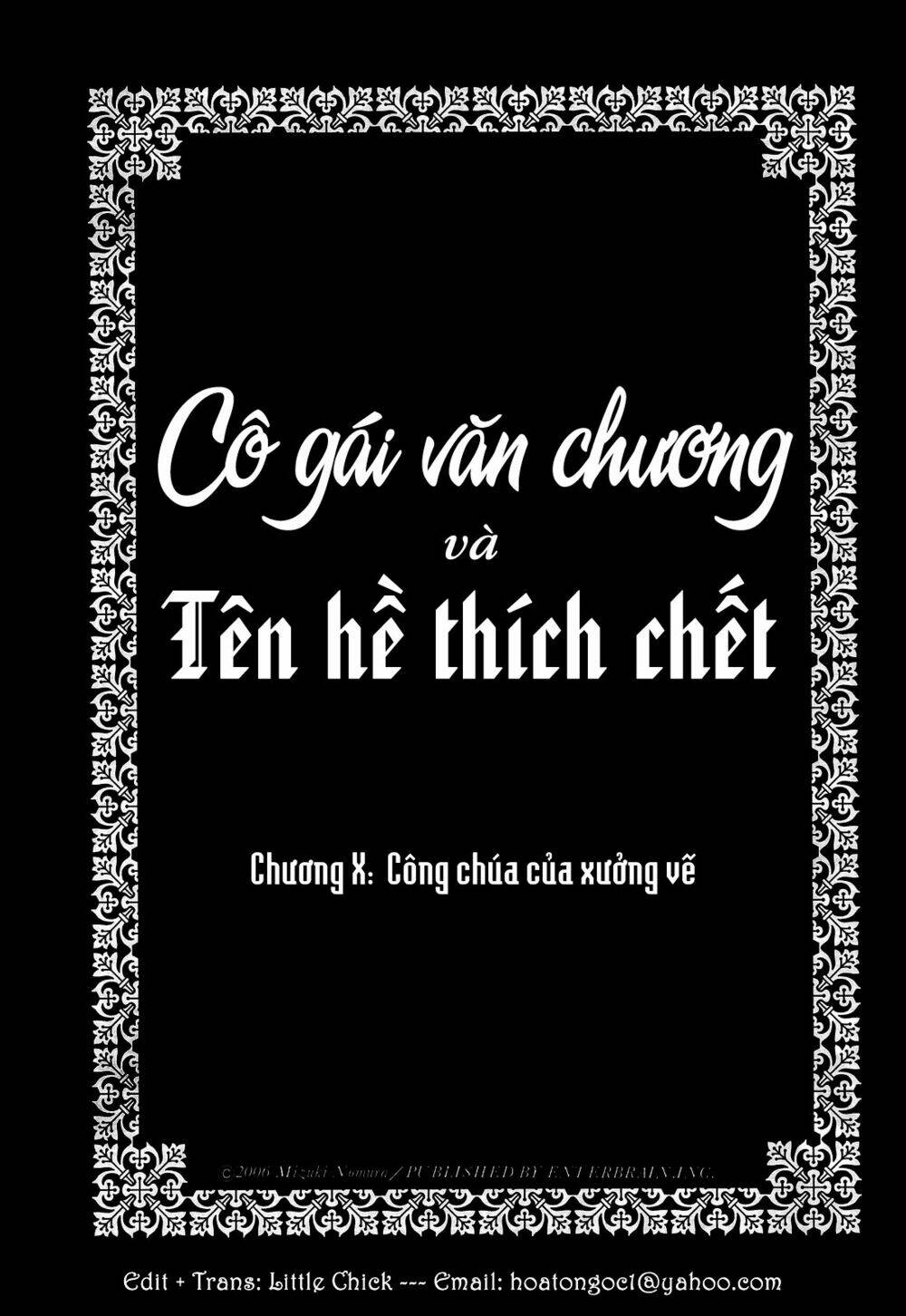 Cô Gái Văn Chương Và Tên Hề Thích Chết Chapter 10 - Trang 2