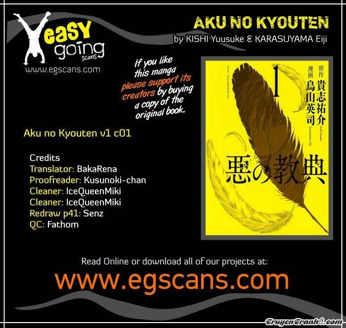 Aku No Kyouten Chapter 1 - Trang 2