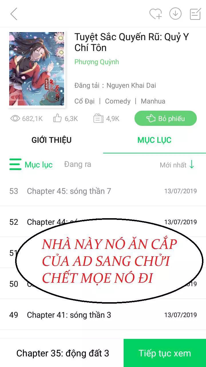 Tuyệt Sắc Quyến Rũ: Quỷ Y Chí Tôn Chapter 51 - Trang 2