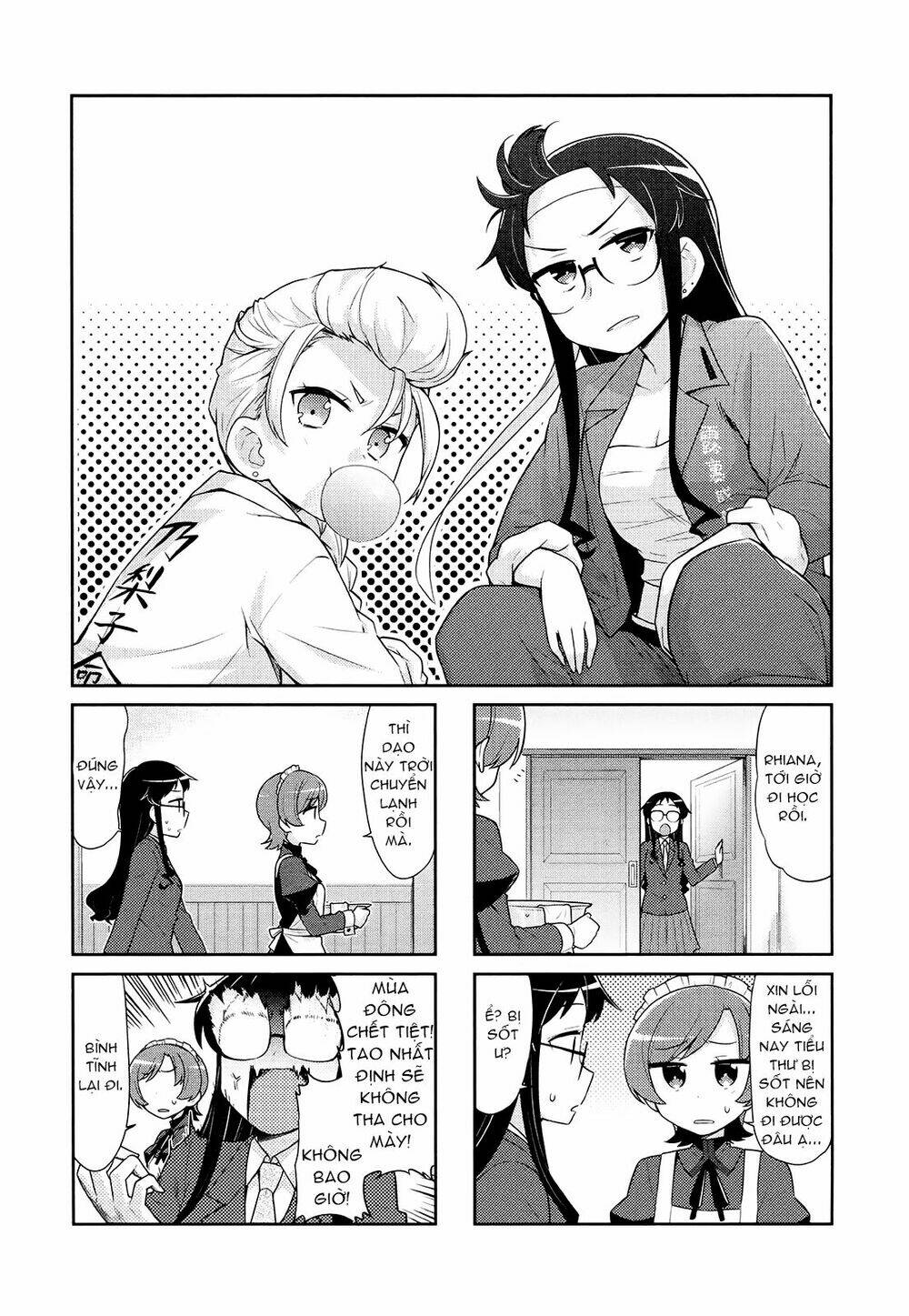 Majyo To Houki To Kurobuchi Megane Chapter 40 - Trang 2