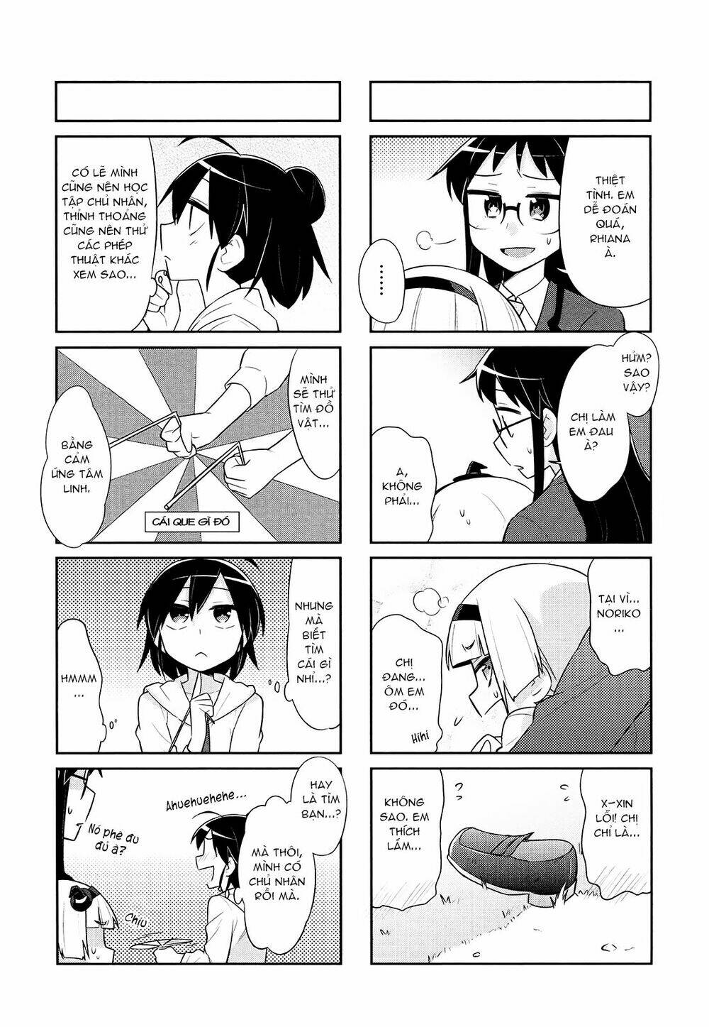 Majyo To Houki To Kurobuchi Megane Chapter 19 - Trang 2