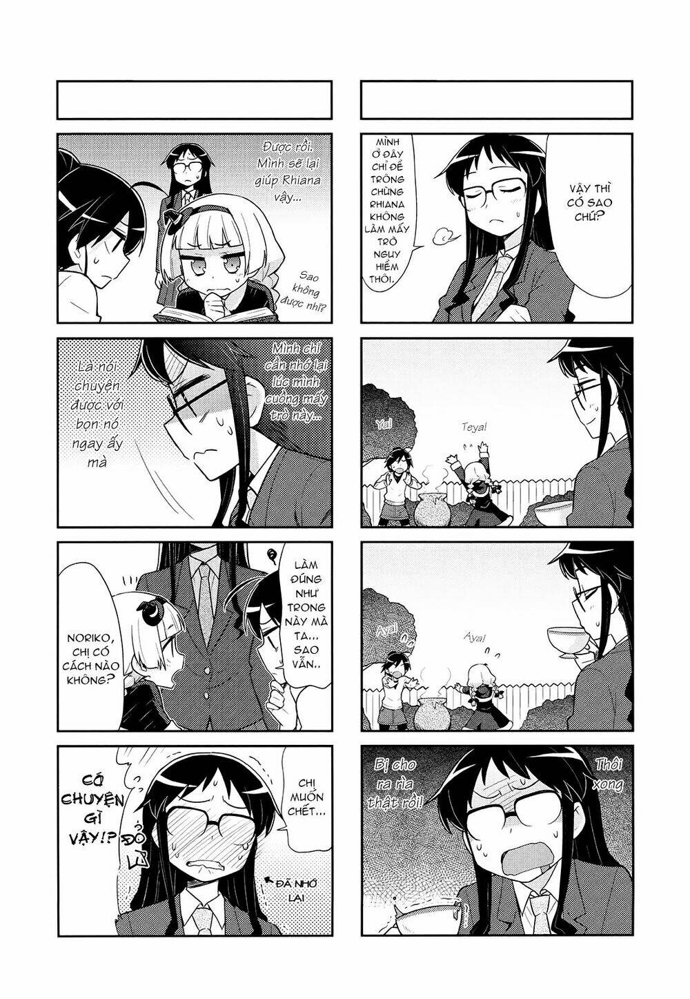 Majyo To Houki To Kurobuchi Megane Chapter 12 - Trang 2