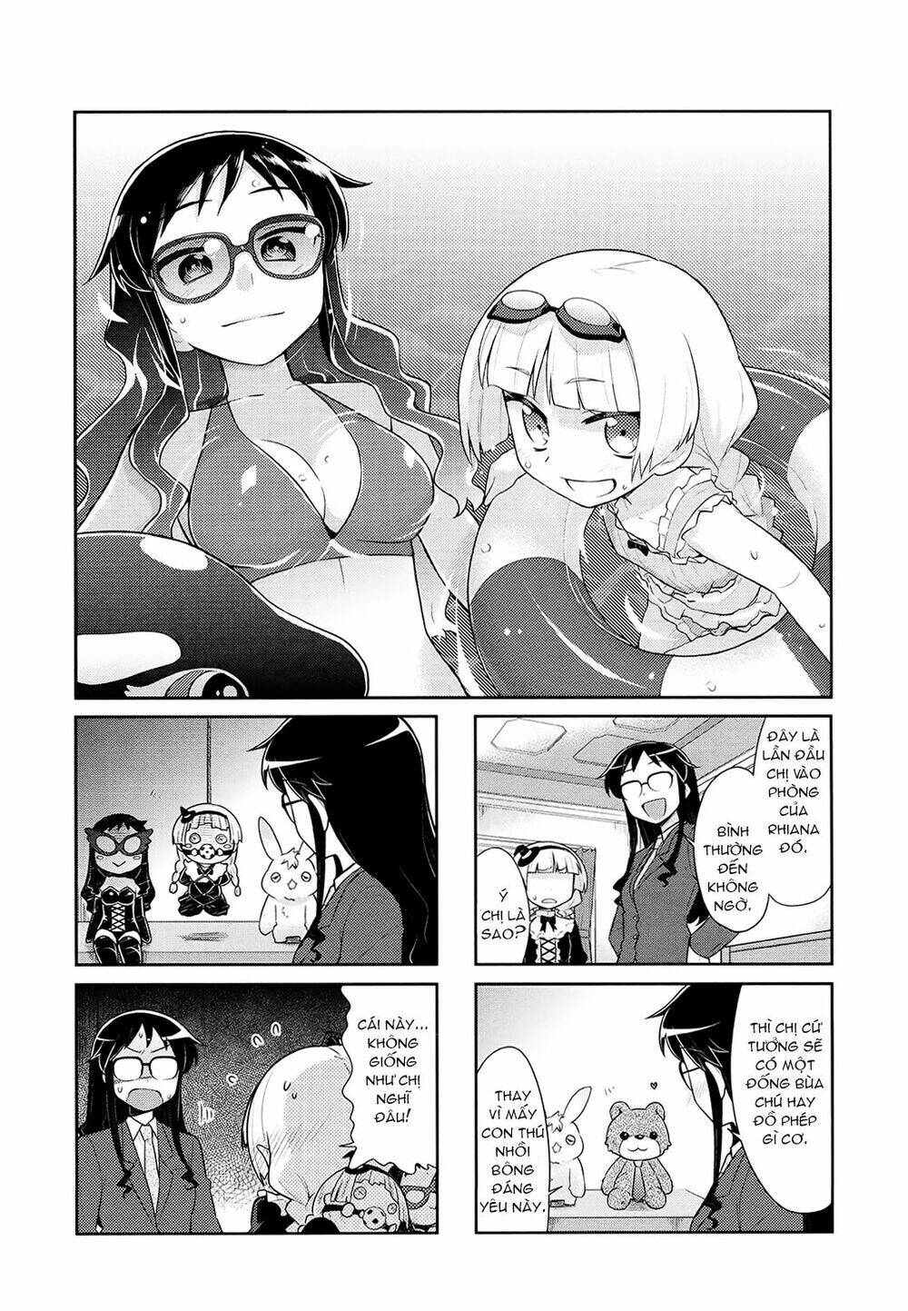 Majyo To Houki To Kurobuchi Megane Chapter 7 - Trang 2