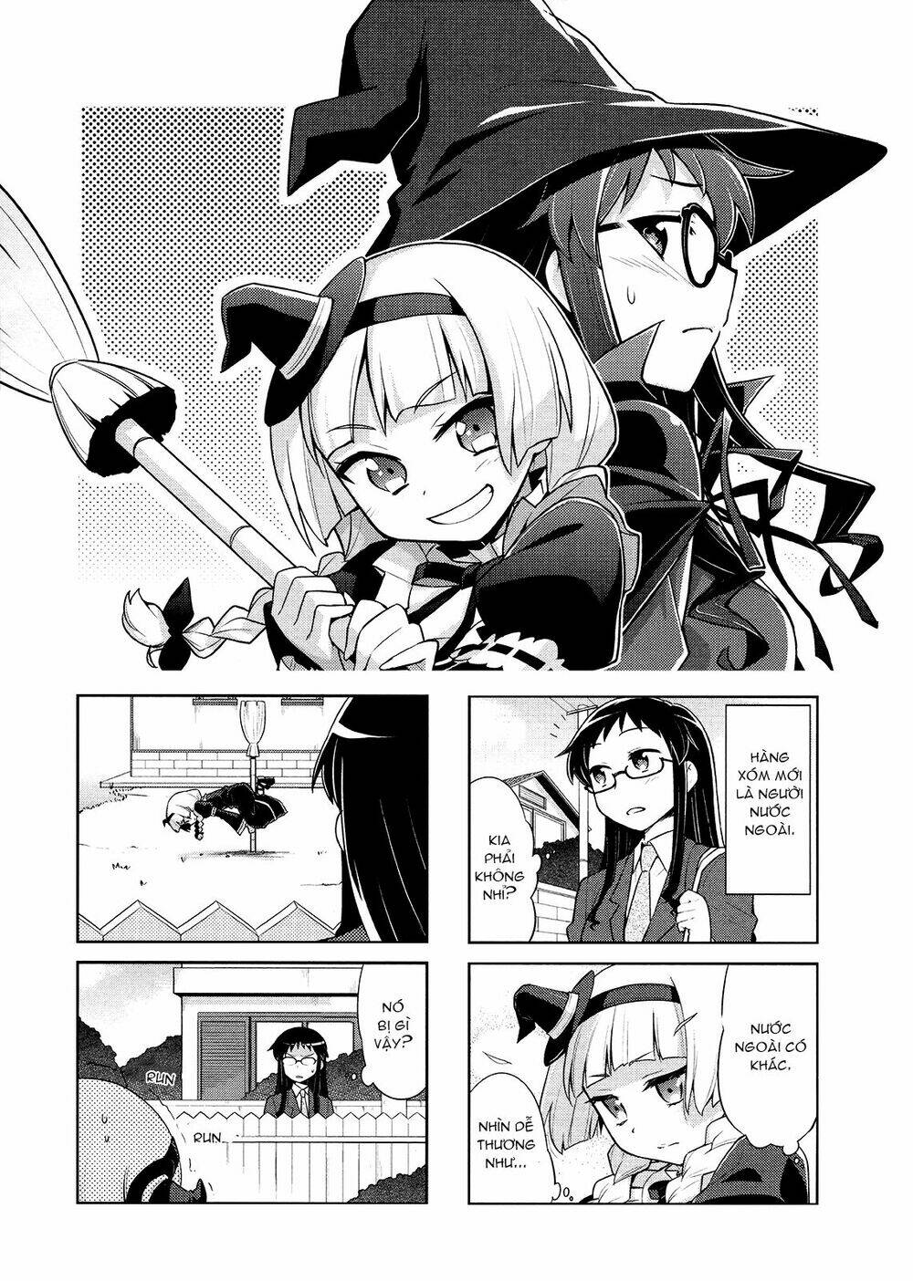 Majyo To Houki To Kurobuchi Megane Chapter 2 - Trang 2