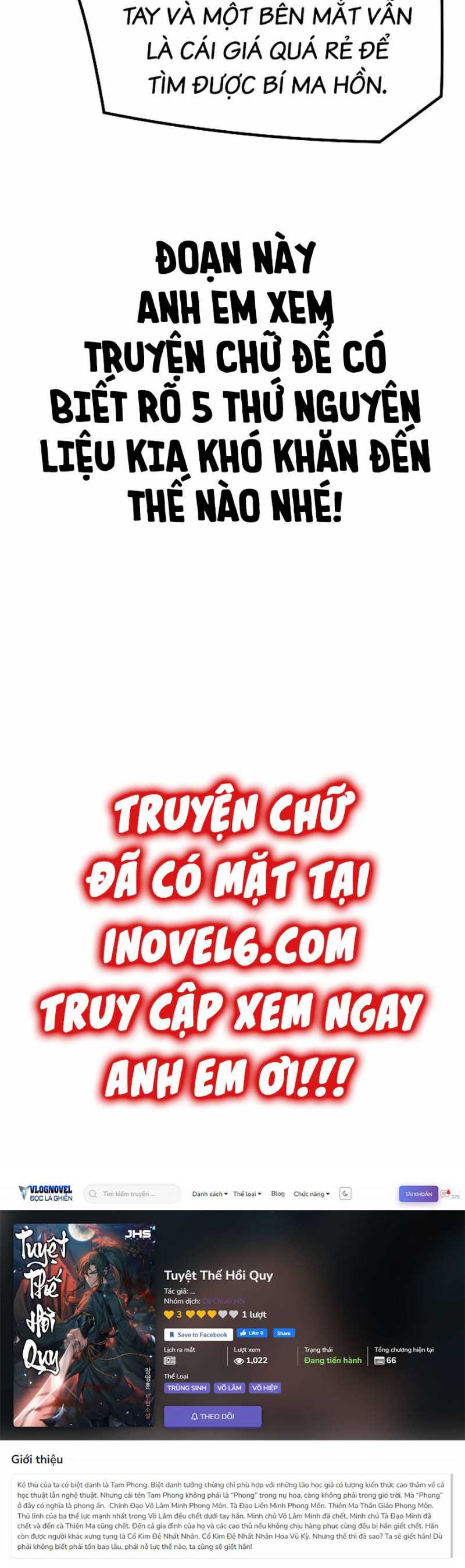 Tuyệt Thế Hồi Quy Chapter 1 - Trang 2