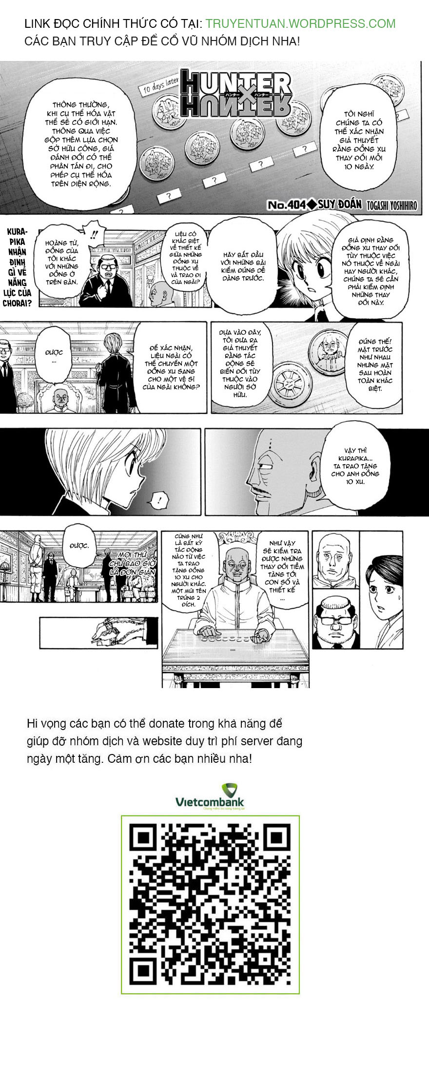 Hunter X Hunter Chapter 404 - Trang 2