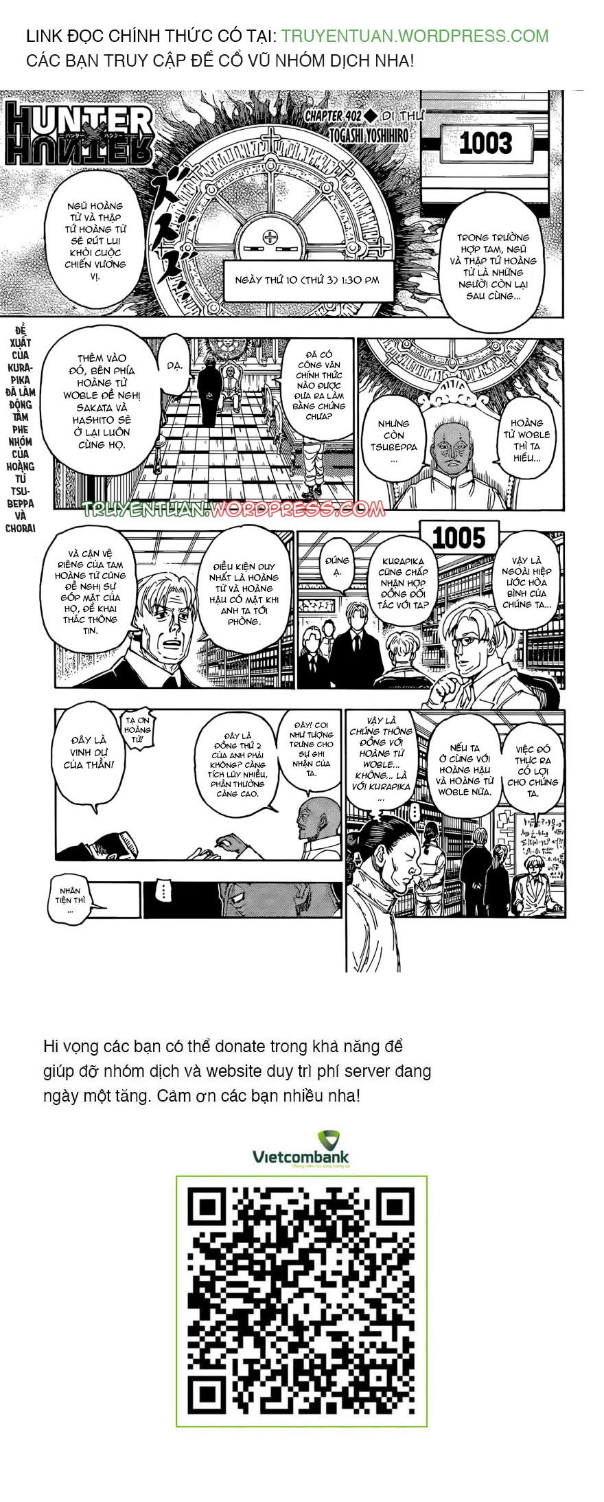 Hunter X Hunter Chapter 402 - Trang 2