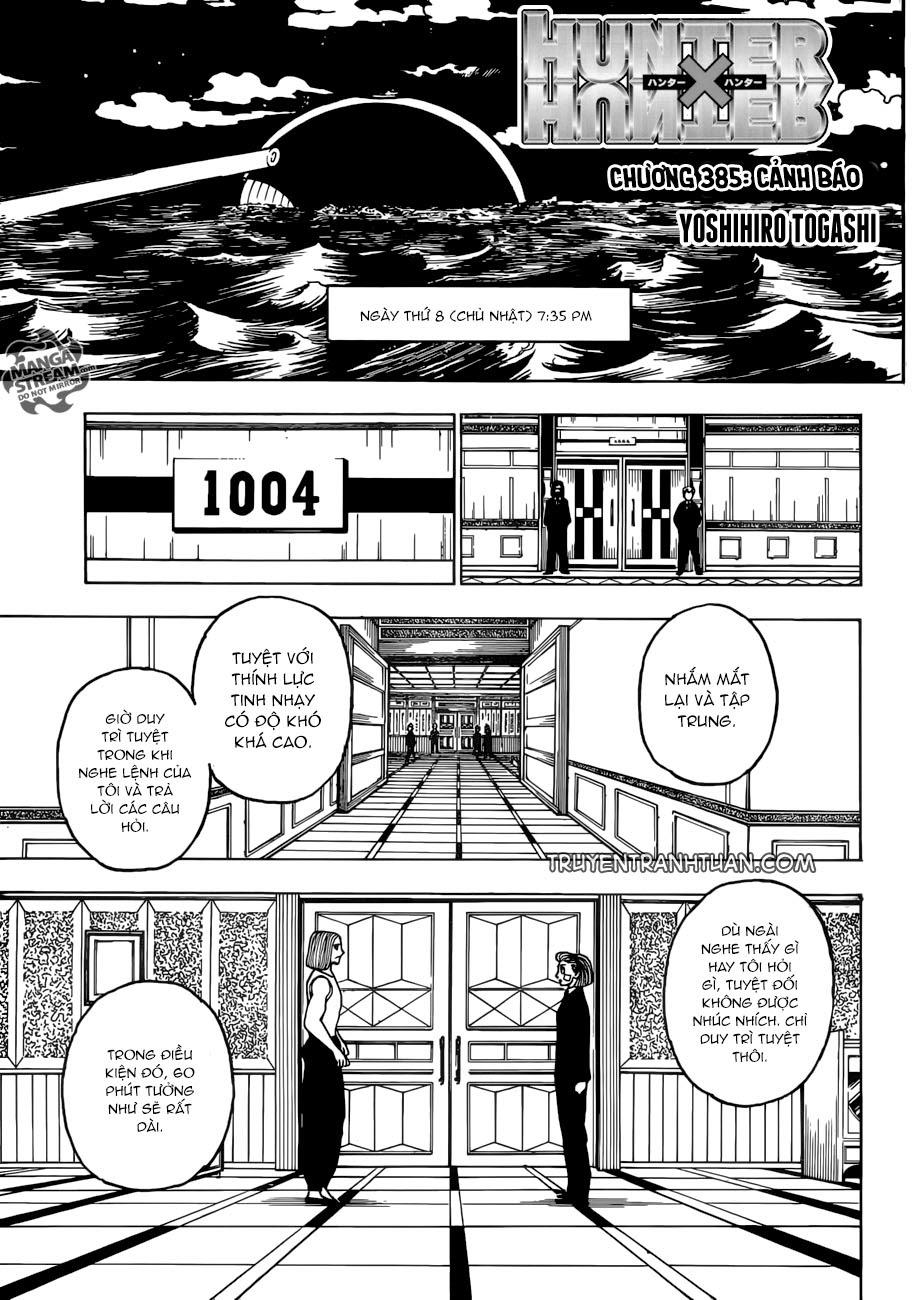 Hunter X Hunter Chapter 385 - Trang 2