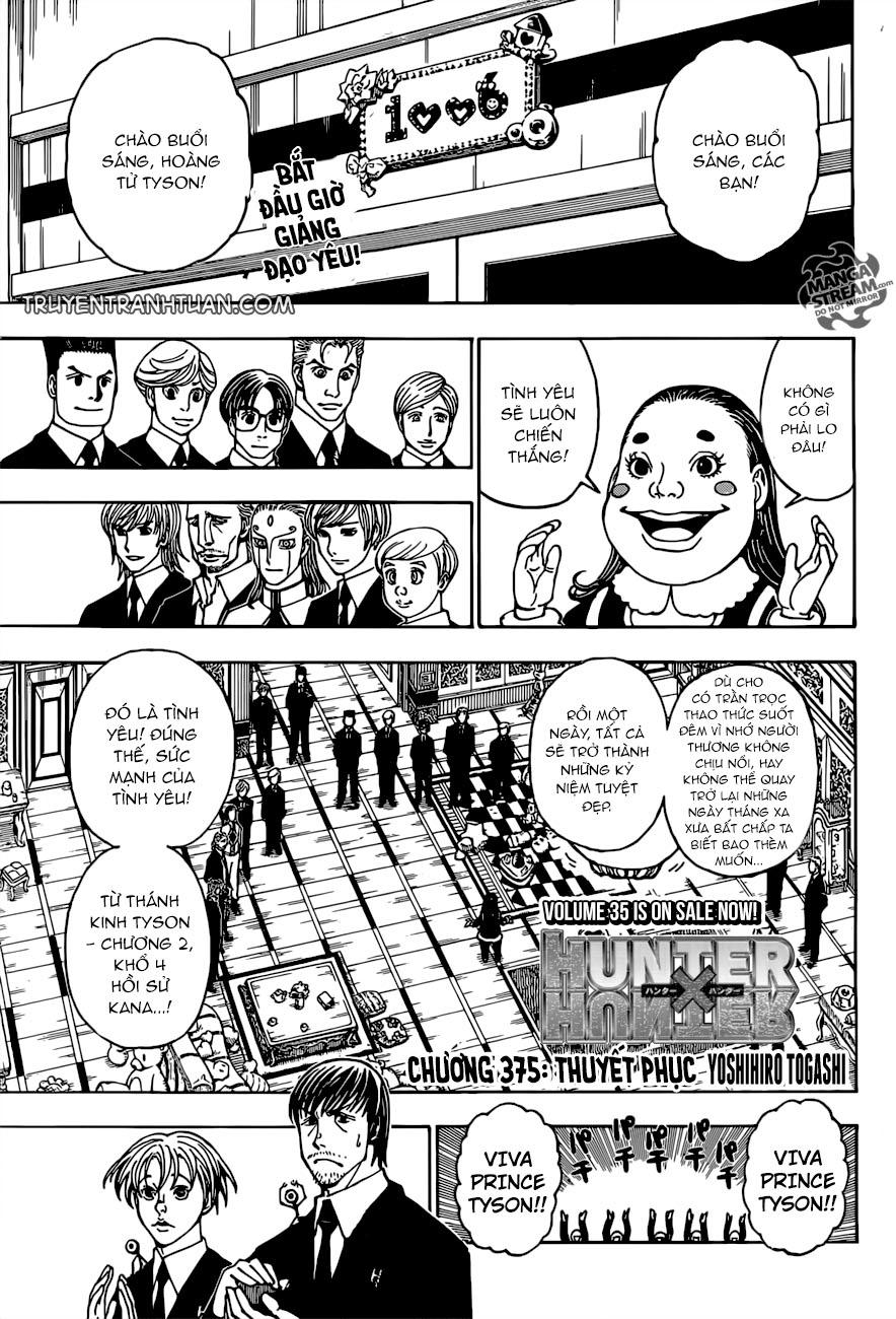 Hunter X Hunter Chapter 375 - Trang 2