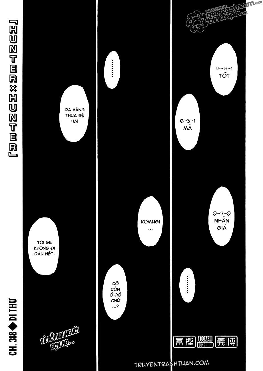 Hunter X Hunter Chapter 318 - Trang 2