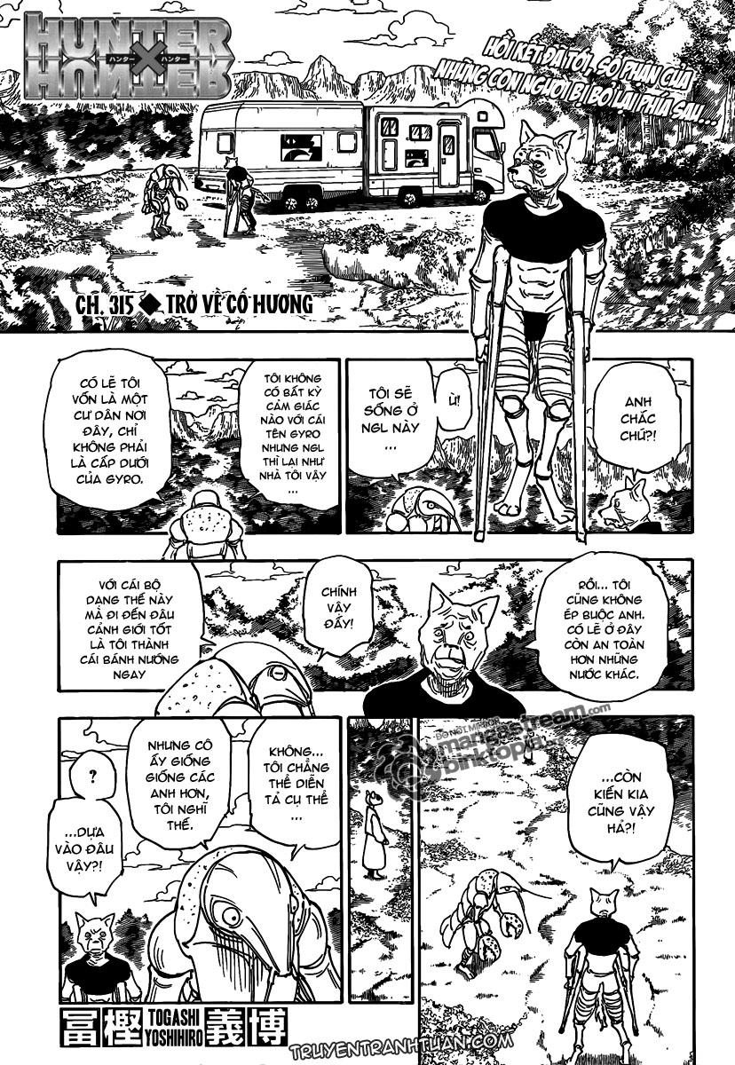 Hunter X Hunter Chapter 315 - Trang 2