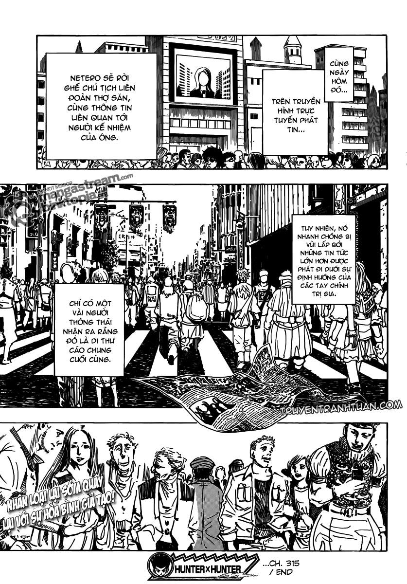 Hunter X Hunter Chapter 315 - Trang 2