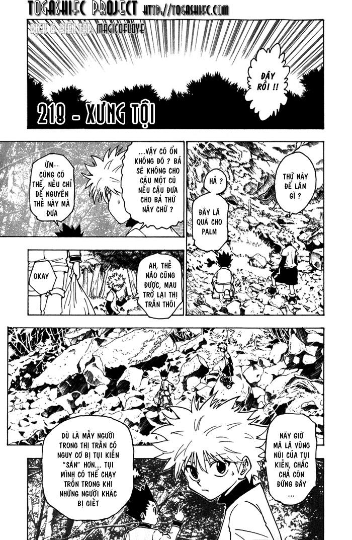 Hunter X Hunter Chapter 218 - Trang 2