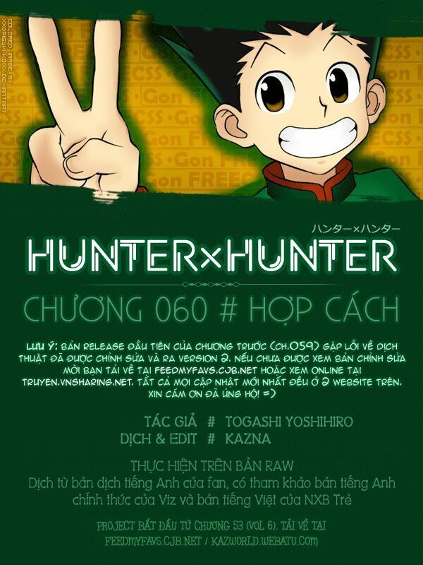 Hunter X Hunter Chapter 60 - Trang 2