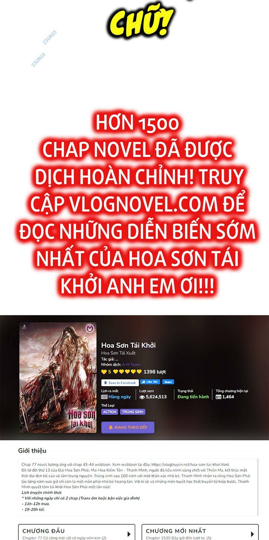 Hoa Sơn Tái Xuất Chapter 103 - Trang 2