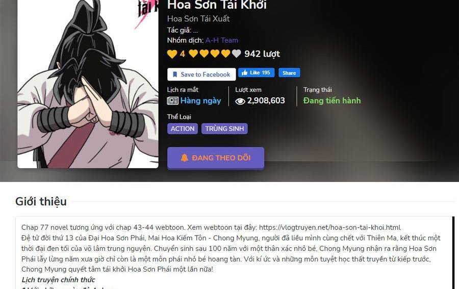 Hoa Sơn Tái Xuất Chapter 71 - Trang 2