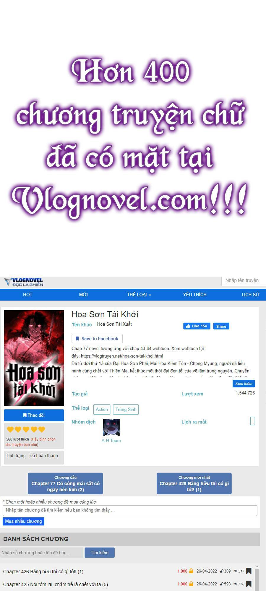 Hoa Sơn Tái Xuất Chapter 61 - Trang 2