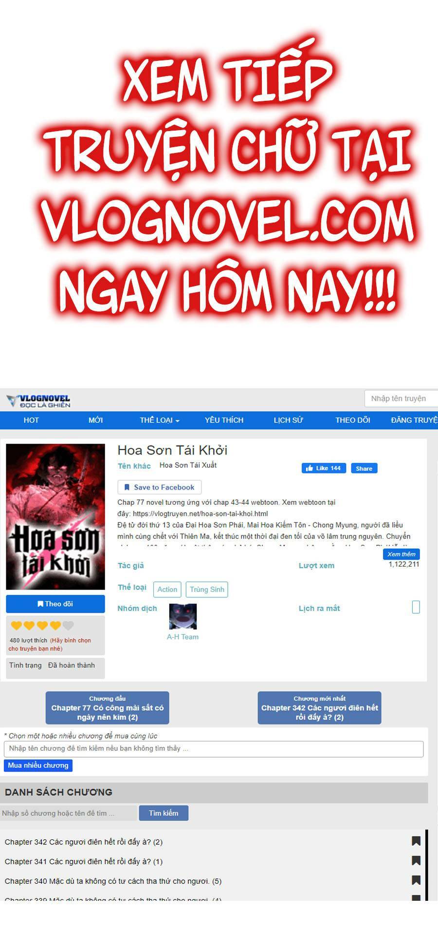 Hoa Sơn Tái Xuất Chapter 58 - Trang 2