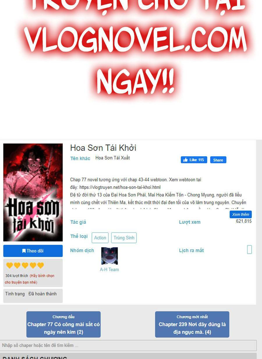 Hoa Sơn Tái Xuất Chapter 54 - Trang 2