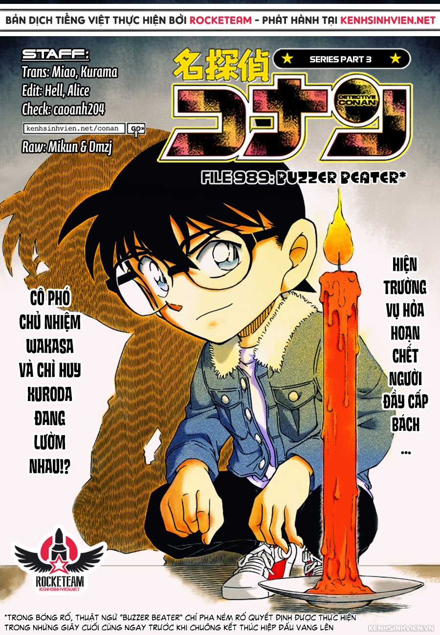 Thám Tử Conan Chapter 989 - Trang 2